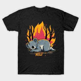 Burn Koala T-Shirt